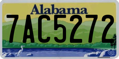 AL license plate 7AC5272