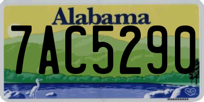 AL license plate 7AC5290