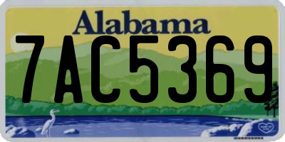 AL license plate 7AC5369