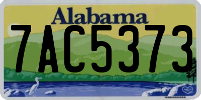 AL license plate 7AC5373