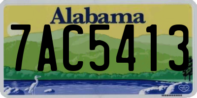 AL license plate 7AC5413