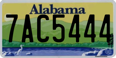 AL license plate 7AC5444