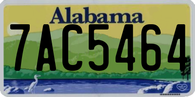 AL license plate 7AC5464