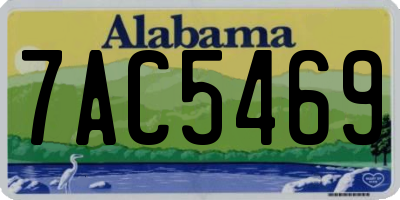 AL license plate 7AC5469