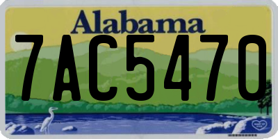 AL license plate 7AC5470