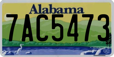 AL license plate 7AC5473