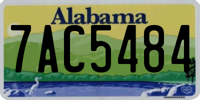 AL license plate 7AC5484