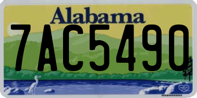 AL license plate 7AC5490
