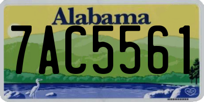 AL license plate 7AC5561