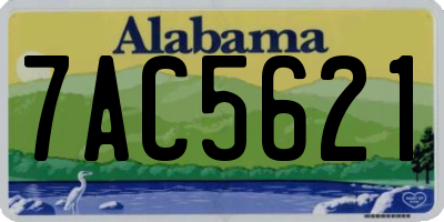 AL license plate 7AC5621