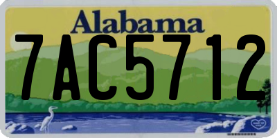 AL license plate 7AC5712