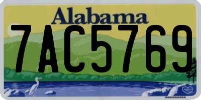 AL license plate 7AC5769