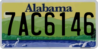 AL license plate 7AC6146