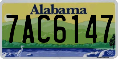 AL license plate 7AC6147