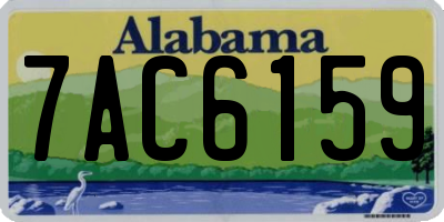 AL license plate 7AC6159