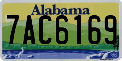 AL license plate 7AC6169