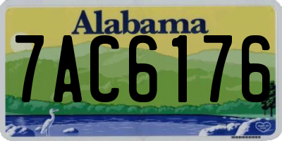 AL license plate 7AC6176