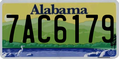 AL license plate 7AC6179
