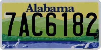 AL license plate 7AC6182