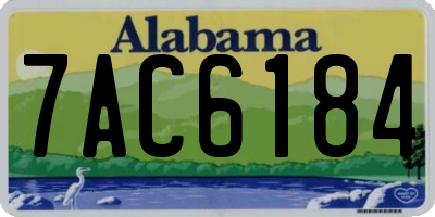AL license plate 7AC6184