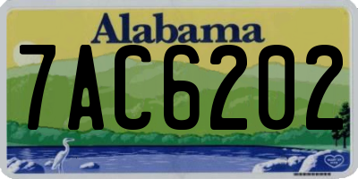 AL license plate 7AC6202