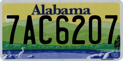 AL license plate 7AC6207