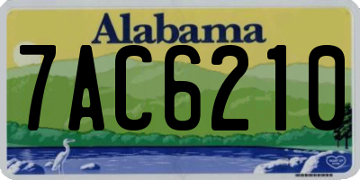 AL license plate 7AC6210