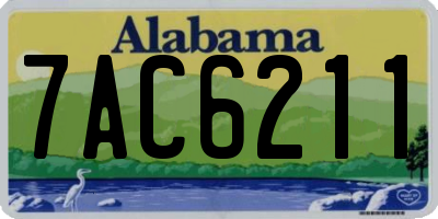 AL license plate 7AC6211
