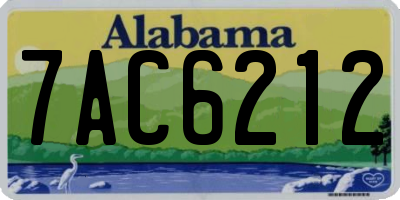 AL license plate 7AC6212
