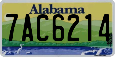 AL license plate 7AC6214