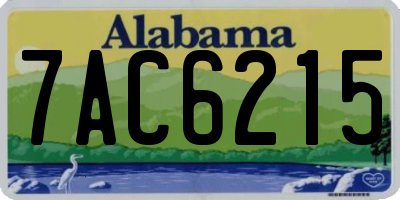 AL license plate 7AC6215