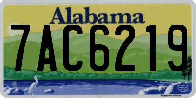 AL license plate 7AC6219
