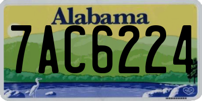 AL license plate 7AC6224