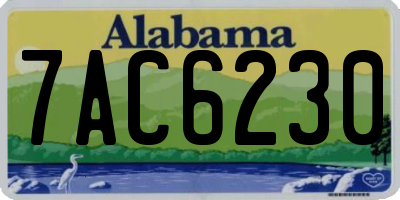 AL license plate 7AC6230
