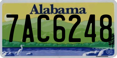 AL license plate 7AC6248