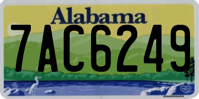 AL license plate 7AC6249