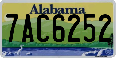AL license plate 7AC6252