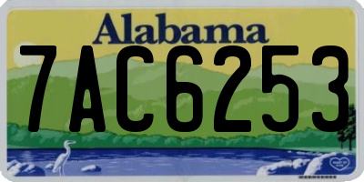 AL license plate 7AC6253