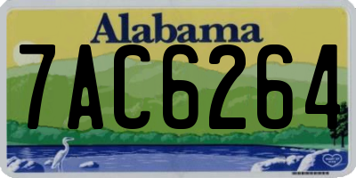 AL license plate 7AC6264