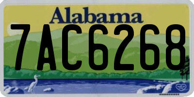 AL license plate 7AC6268