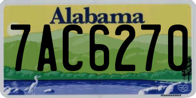 AL license plate 7AC6270