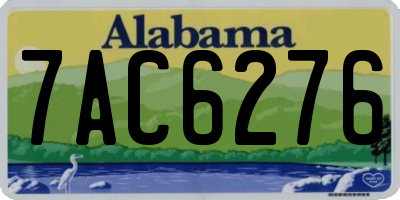 AL license plate 7AC6276