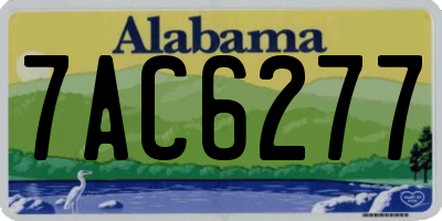 AL license plate 7AC6277