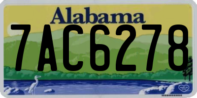 AL license plate 7AC6278