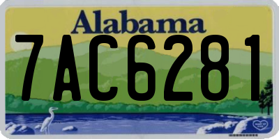 AL license plate 7AC6281