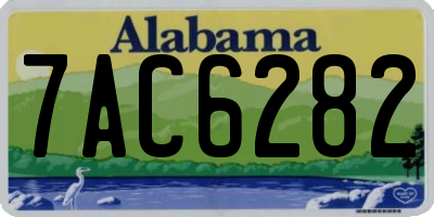 AL license plate 7AC6282