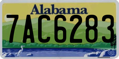 AL license plate 7AC6283