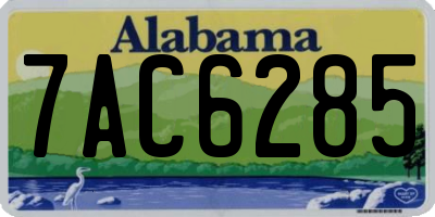 AL license plate 7AC6285