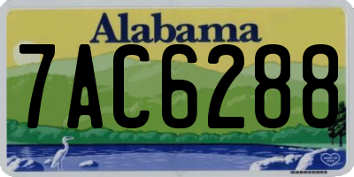 AL license plate 7AC6288