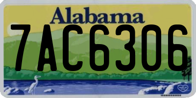 AL license plate 7AC6306